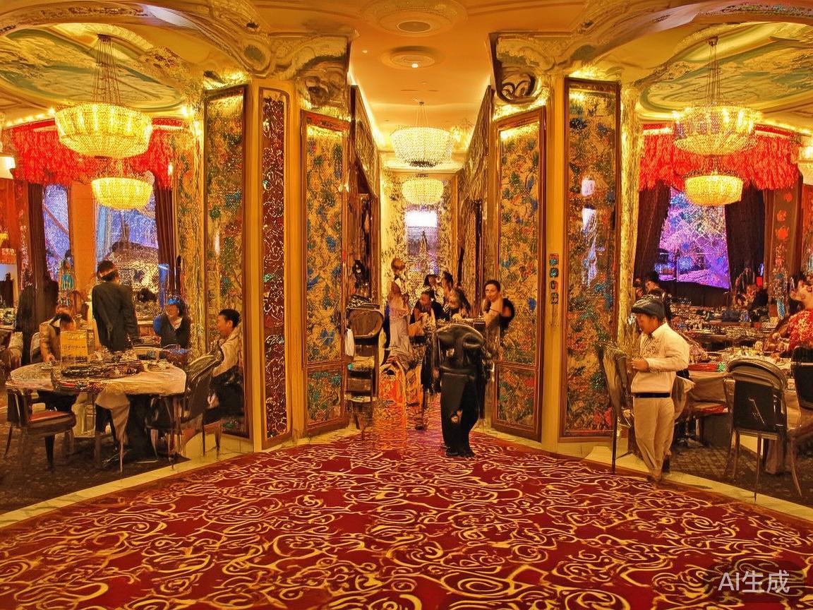 走进澳门皇家赌场，仿佛踏入一个融合东西方文化的瑰丽