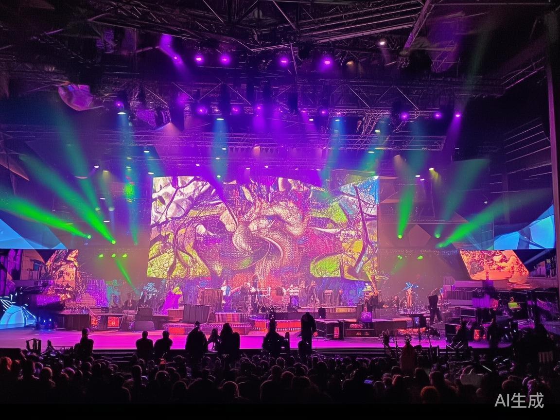 娱乐表演与秀场：专业的视觉与音乐表演在舞台上轮番呈